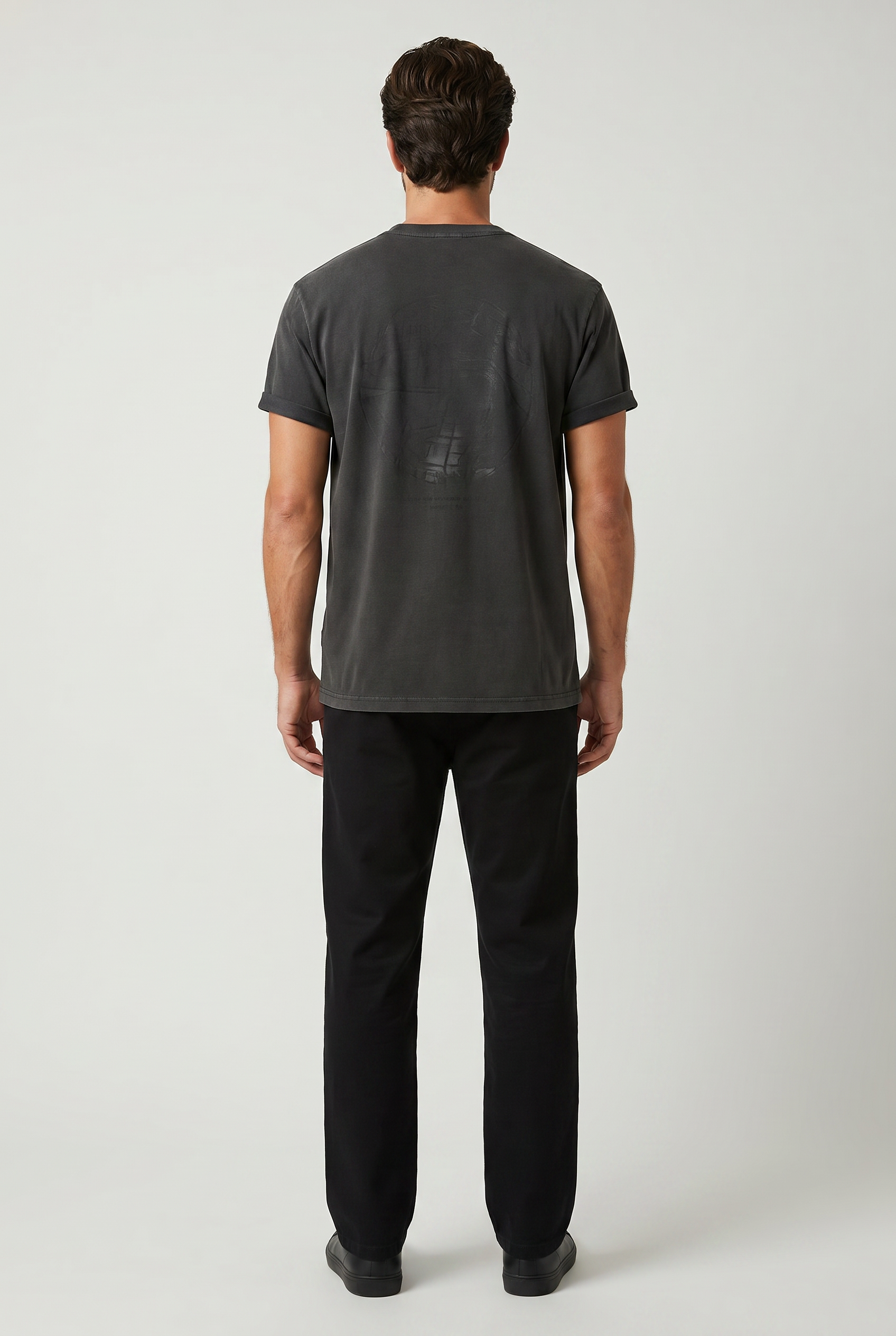 Light Gray טי שירט קצרה לגברים Plainville DICKIES