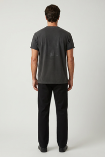 Light Gray טי שירט קצרה לגברים Plainville DICKIES