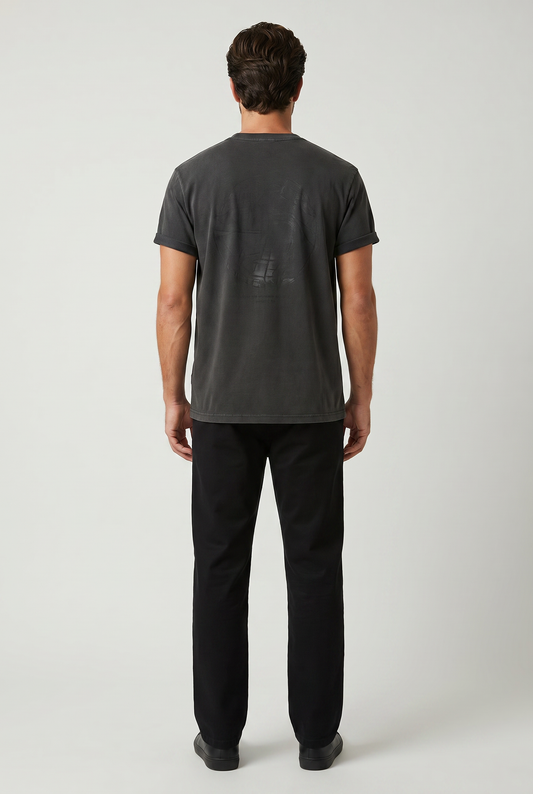 Light Gray טי שירט קצרה לגברים Plainville DICKIES