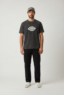 Gray טי שירט קצרה לגברים Plainville DICKIES