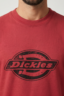 Maroon טי שירט קצרה לגברים Plainville DICKIES