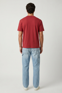 Light Gray טי שירט קצרה לגברים Plainville DICKIES