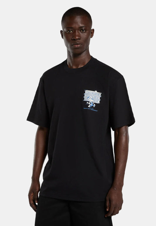 Black טי שירט קצרה לגברים Lynndyl DICKIES