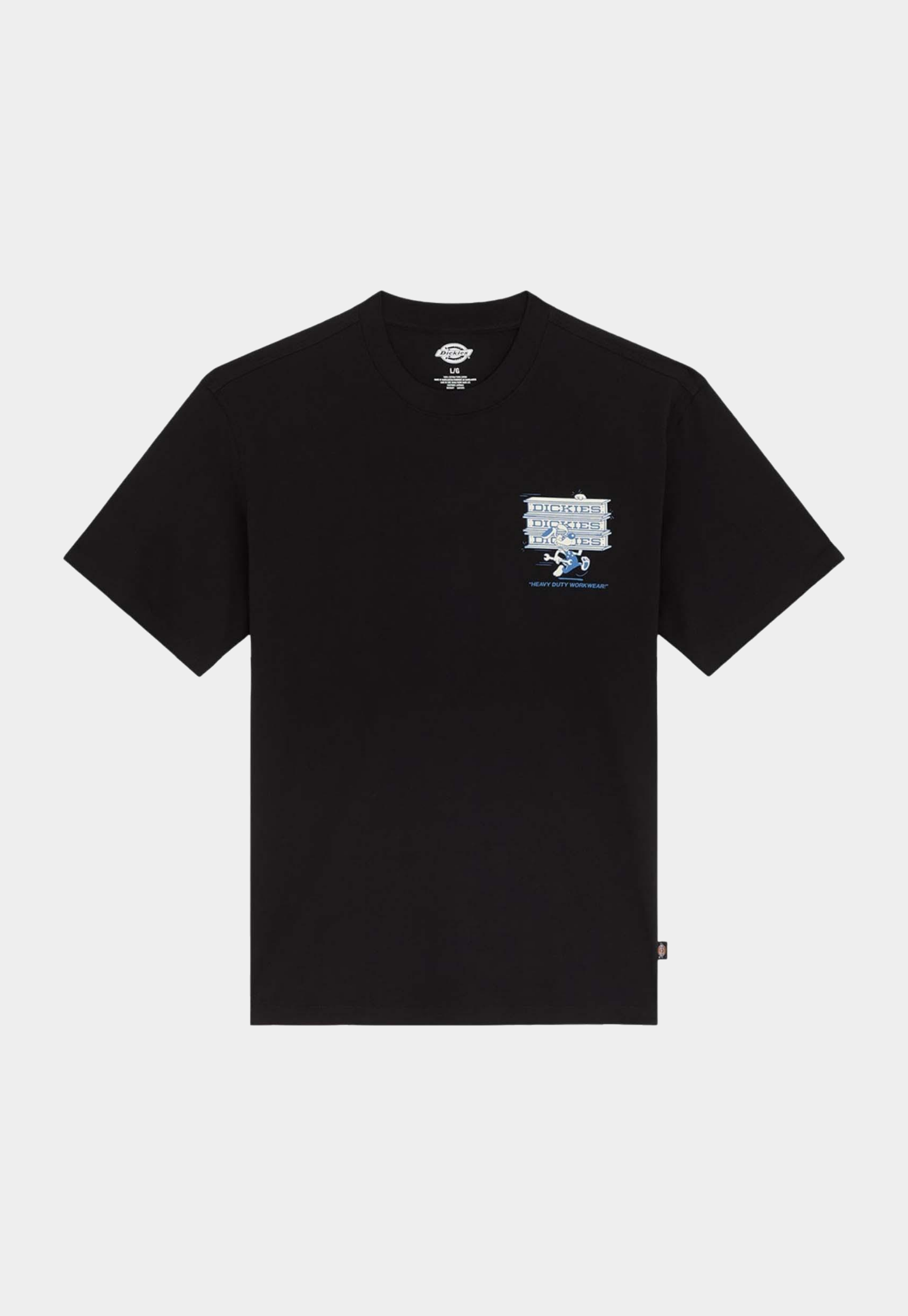 Black טי שירט קצרה לגברים Lynndyl DICKIES