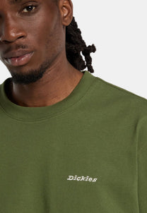 Dark Olive Green טי שירט קצרה לגברים Loretto DICKIES