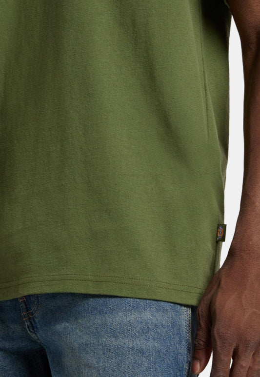 Dark Olive Green טי שירט קצרה לגברים Loretto DICKIES