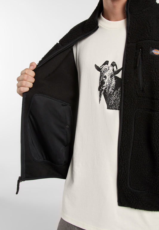 Light Gray ג'קט פליז לגברים Mount DICKIES