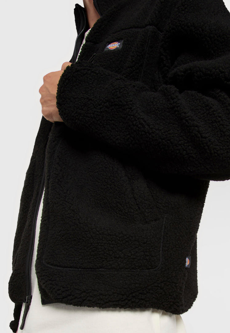 Black ג'קט פליז לגברים Mount DICKIES