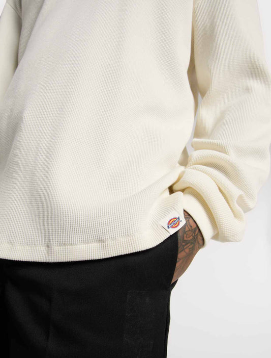 Light Gray טי שירט ארוכה לגברים Waffle DICKIES