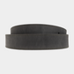 Dark Slate Gray חגורת עור לגברים עם אבזם Western ALLSAINTS