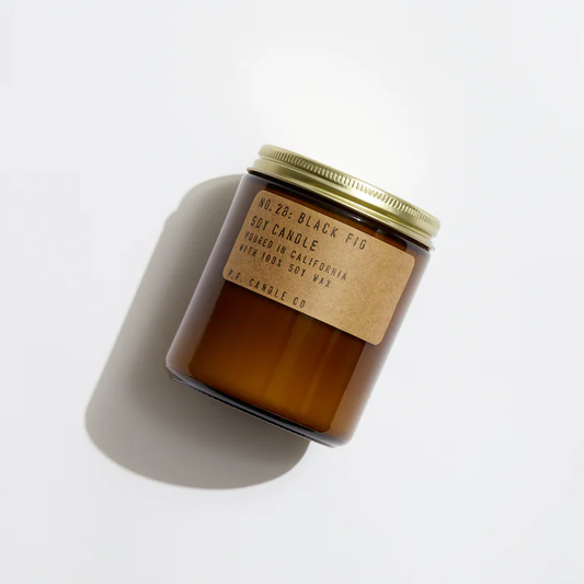 Lavender נר שעוות סויה קטן | NO. 28 BLACK FIG P.F.CANDLE