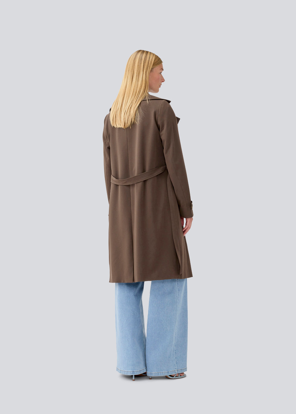 Light Gray מעיל  טרנץ'  לנשים  Hiro MODSTROM