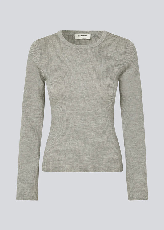 Light Gray סריג צמר לנשים Hiroki MODSTROM