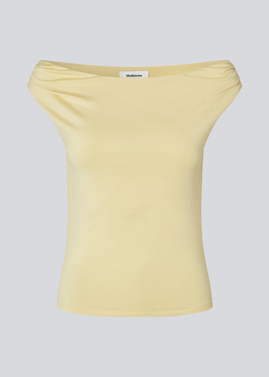 Pale Goldenrod גופיה לנשים Himamd Off-Shoulder MODSTROM