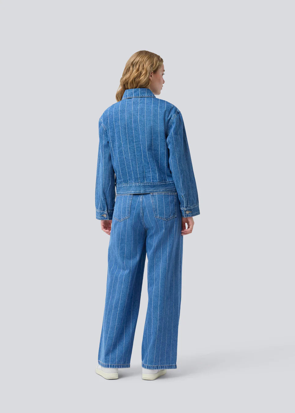 Light Gray ג'קט ג'ינס לנשים Isolde MODSTROM