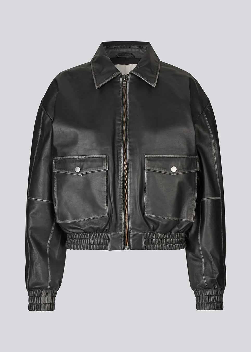 Light Gray ג'קט עור לנשים Opeya MODSTROM