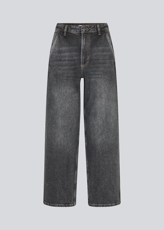 Dark Slate Gray ג'ינס ארוך לנשים Poppy – Wide Leg MODSTROM