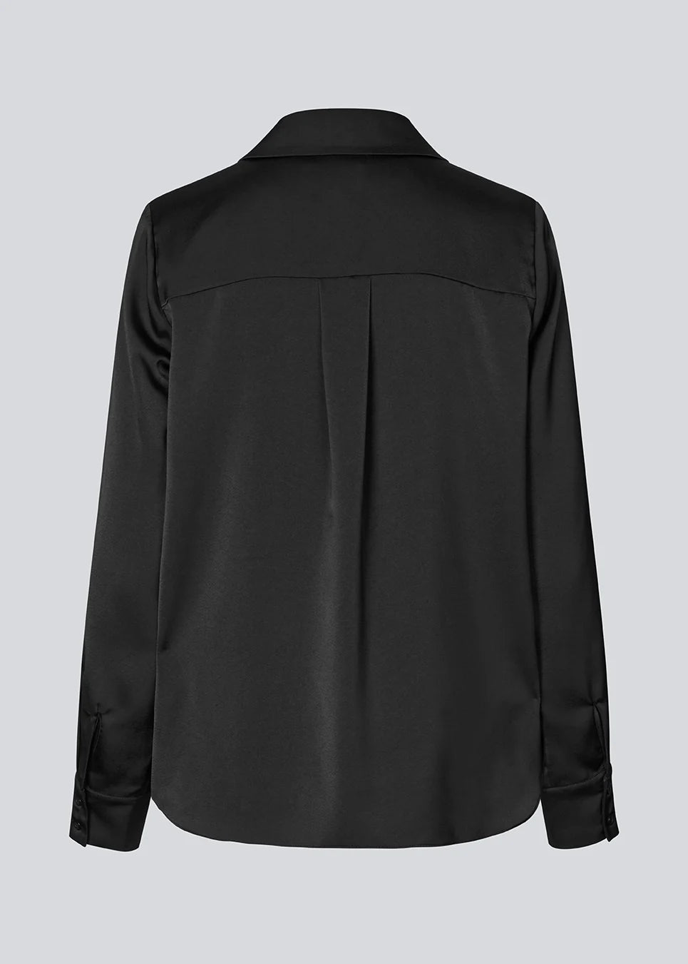 Dark Slate Gray חולצה מכופתרת ארוכה סאטן לנשים Pietro MODSTROM