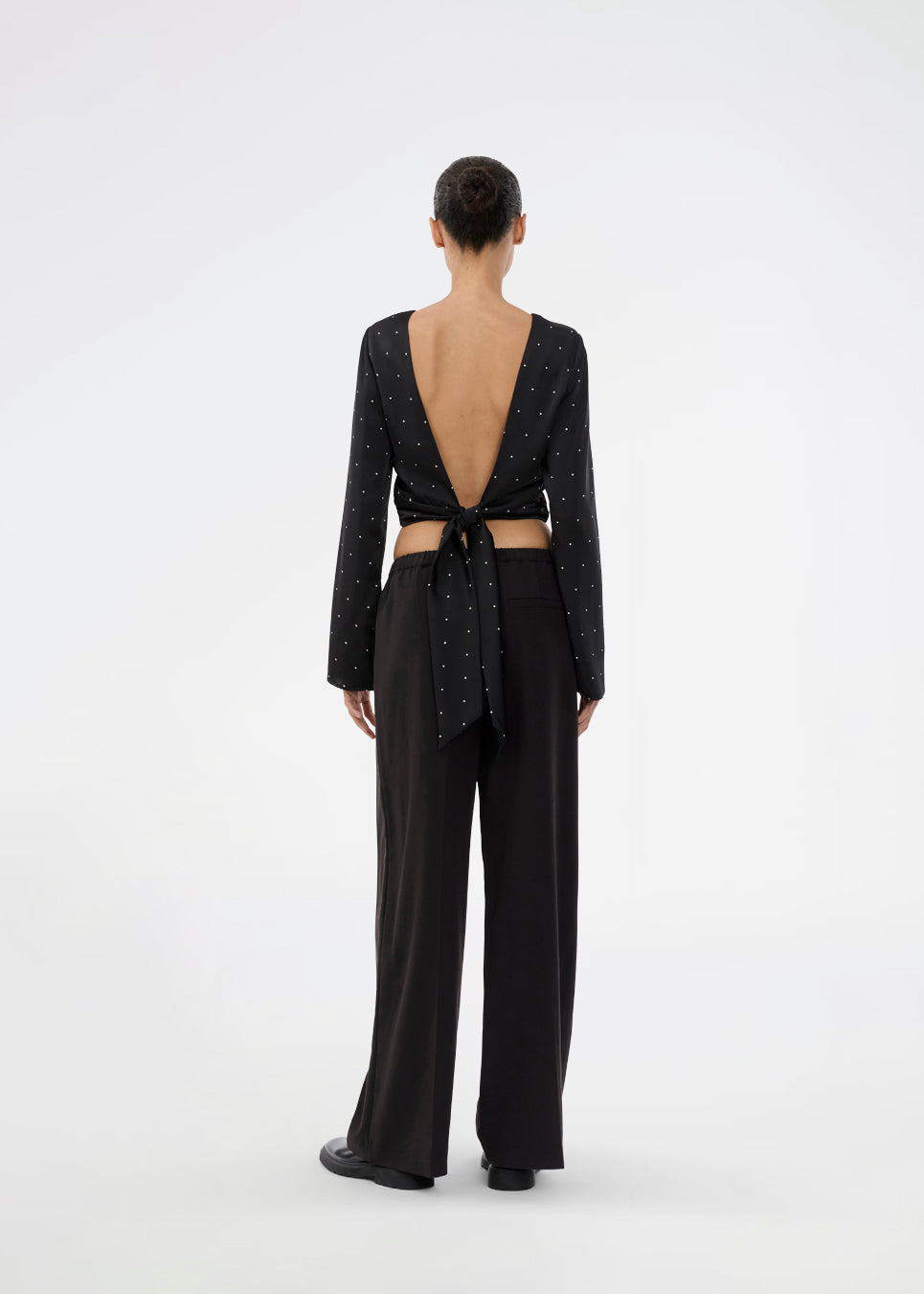 Black מכנסיים ארוכים לנשים Ridermd MODSTROM