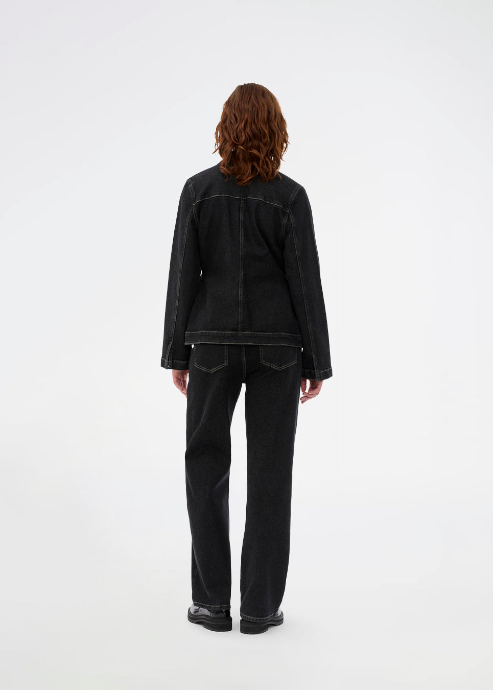 Black ג'ינס ארוך לנשים Sandermd - Straight Fit MODSTROM