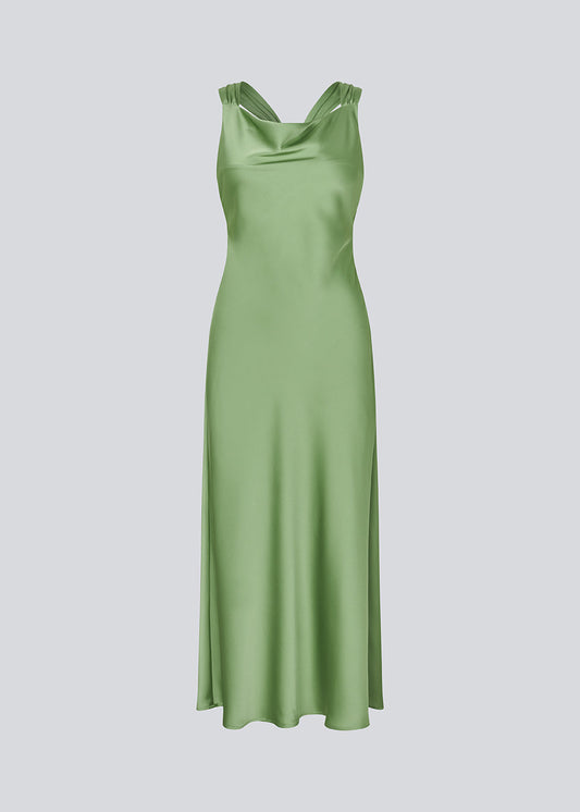 Dark Sea Green שמלת מידי לנשים Aijamd MODSTROM