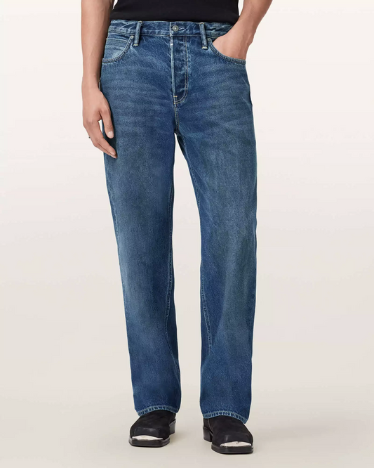 Dark Slate Gray ג׳ינס ארוך לגברים Mullen – Straight Leg ALLSAINTS