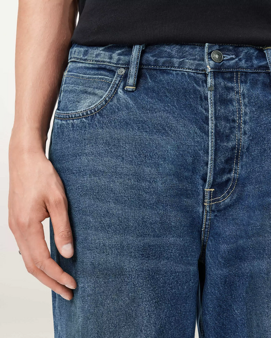 Dark Slate Gray ג׳ינס ארוך לגברים Mullen – Straight Leg ALLSAINTS