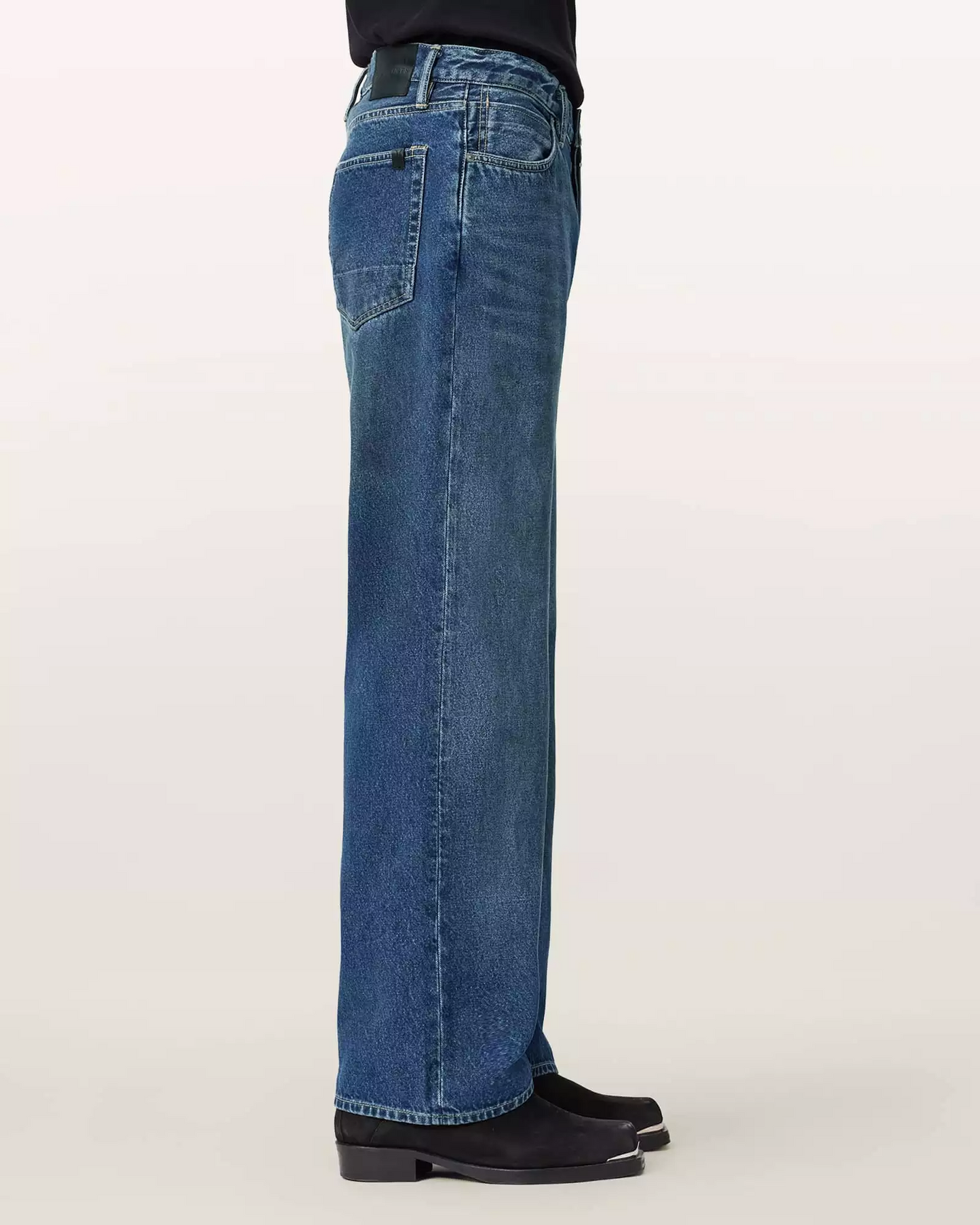 Dark Slate Gray ג׳ינס ארוך לגברים Mullen – Straight Leg ALLSAINTS