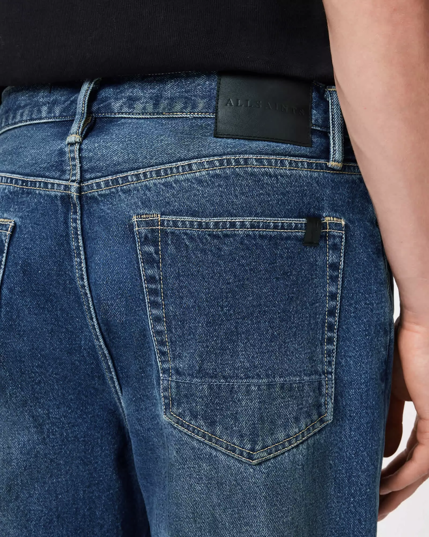 Dark Slate Gray ג׳ינס ארוך לגברים Mullen – Straight Leg ALLSAINTS