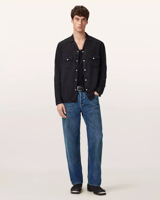 Beige ג׳ינס ארוך לגברים Mullen – Straight Leg ALLSAINTS