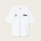 White Smoke טי שירט קצרה לגברים Chromium ALLSAINTS