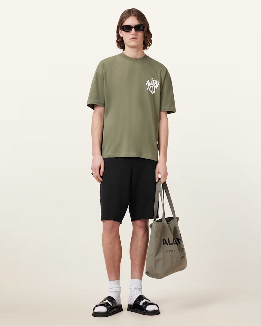 Antique White מכנסיים קצרים לגברים Helix ALLSAINTS