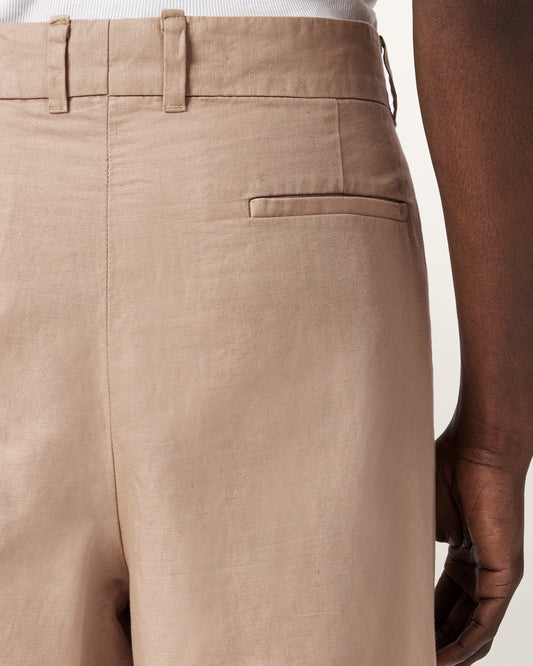 Rosy Brown מכנסיים ארוכים לגברים Roland ALLSAINTS