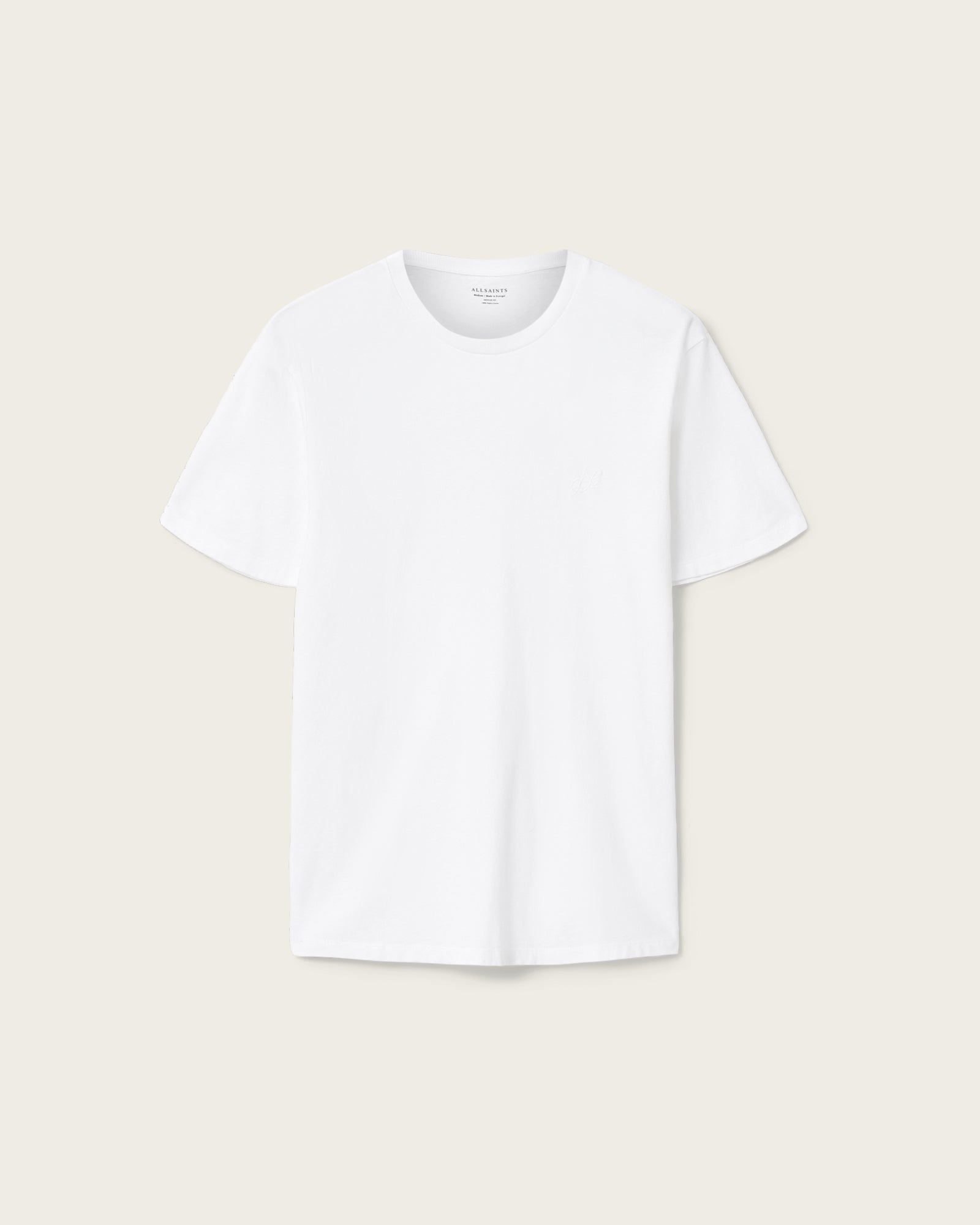 White Smoke טי שירט קצרה לגברים Cipher ALLSAINTS