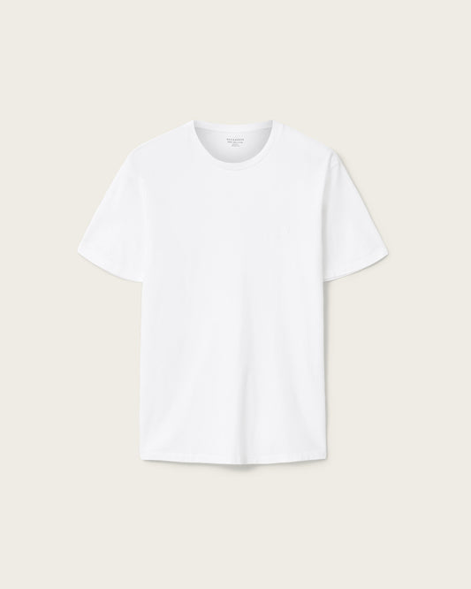 White Smoke טי שירט קצרה לגברים Cipher ALLSAINTS