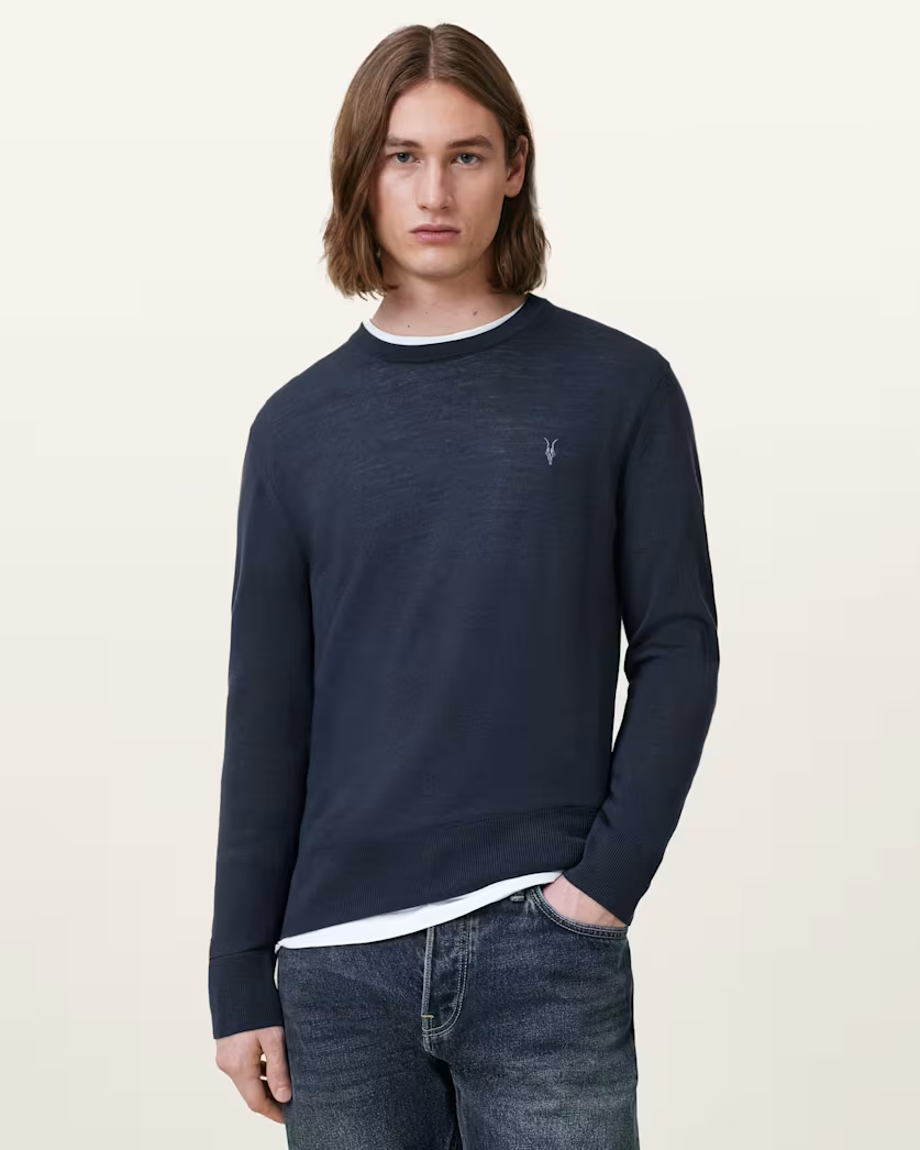 Beige סריג צמר לגברים Merino ALLSAINTS