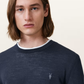Light Gray סריג צמר לגברים Merino ALLSAINTS