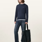 Dark Slate Gray סריג צמר לגברים Merino ALLSAINTS