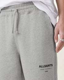 Light Gray מכנסי טרנינג קצרים לגברים Underground ALLSAINTS
