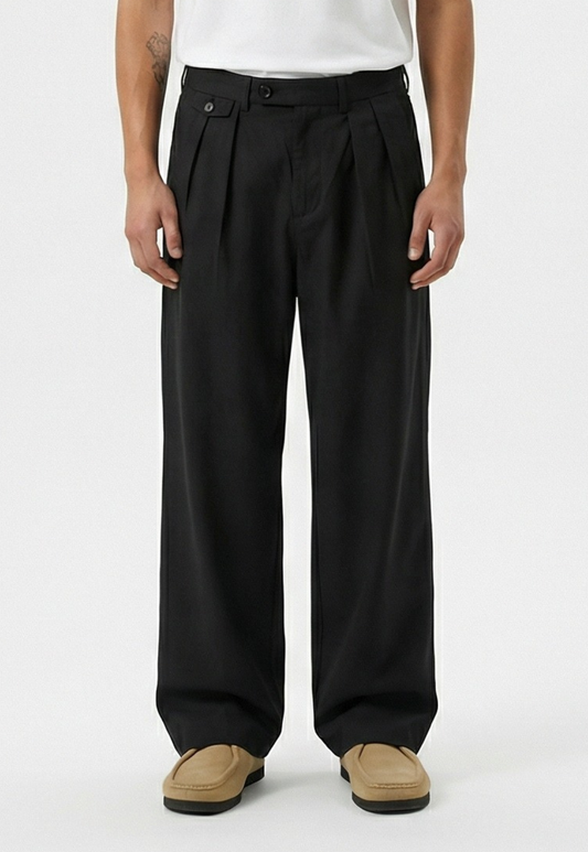 Black מכנסיים ארוכים לגברים Conway ALLSAINTS