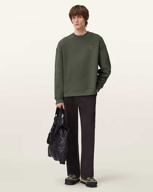 Dark Slate Gray סווטשירט קרופ לגברים Haven ALLSAINTS