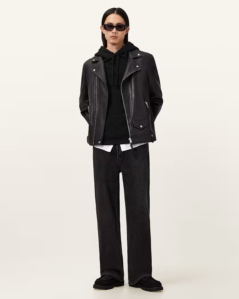 Black קפוצ'ון לגברים Raven ALLSAINTS