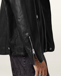 Light Gray ג'קט עור לגברים Bradford ALLSAINTS
