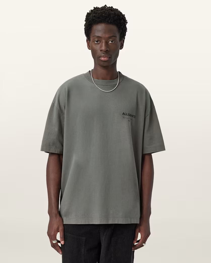 Antique White טי שירט קצרה לגברים Future ALLSAINTS