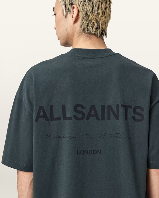 Antique White טי שירט קצרה לגברים Future ALLSAINTS