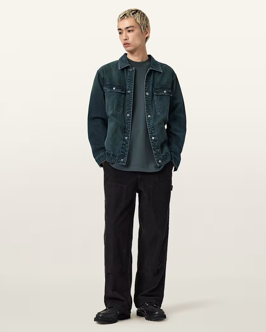 Dark Slate Gray טי שירט קצרה לגברים Future ALLSAINTS