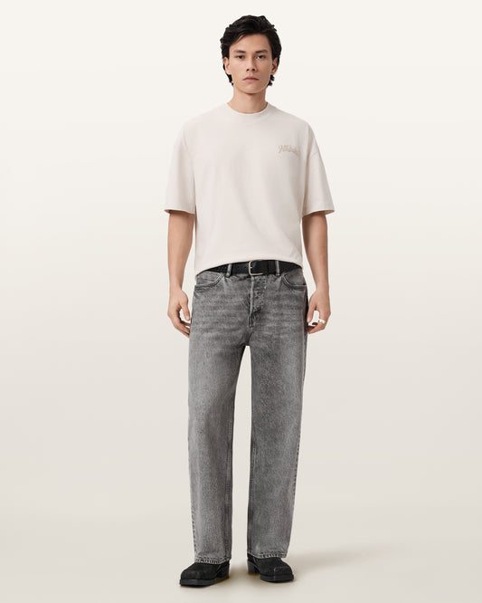 Light Gray טי שירט קצרה לגברים Odyssey ALLSAINTS