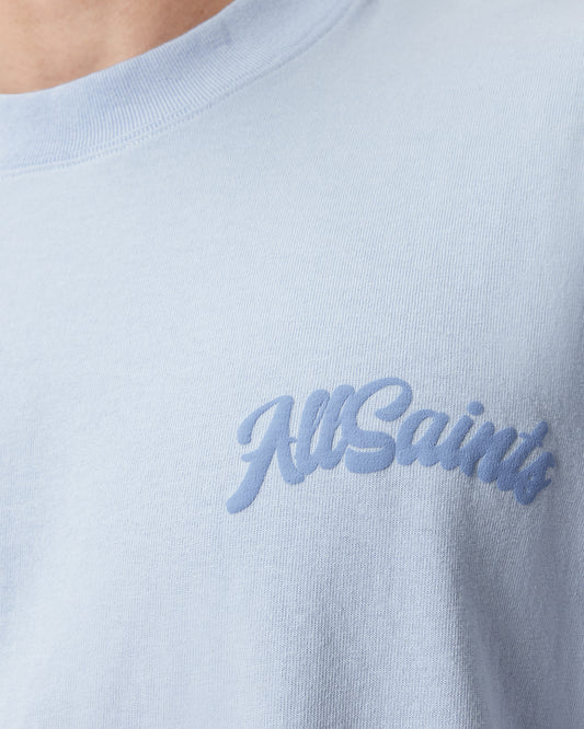 Light Gray טי שירט קצרה לגברים Odyssey ALLSAINTS