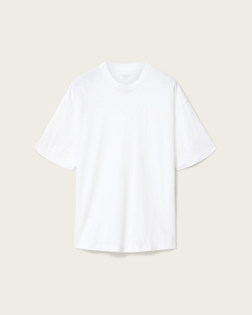 White Smoke טי שירט אוברסייז לגברים Odyssey ALLSAINTS