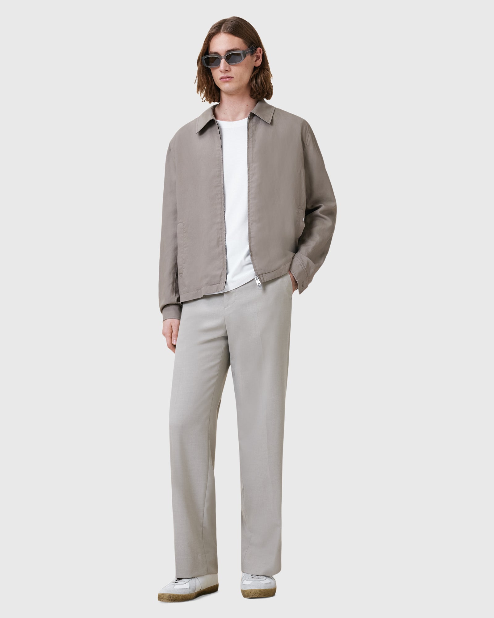 Lavender טי שירט קצרה לגברים Slater ALLSAINTS